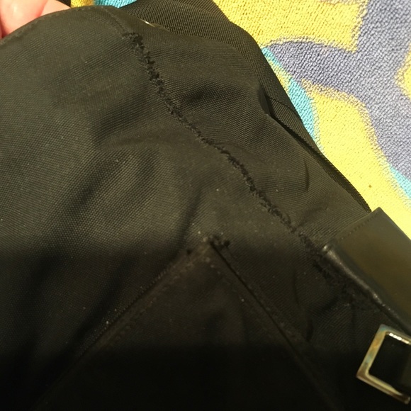 GUCCI Rucksack Backpack Nylon Leather Trim Slingback Daypack - Picture 7 of 16